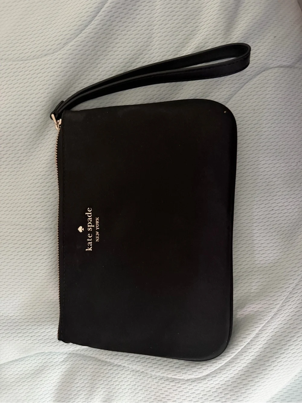 kate spade Black Wristlet Pouch